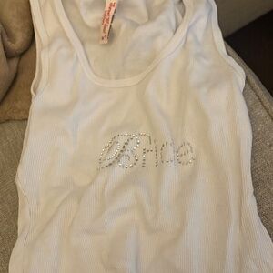 Bride White Tank Top
